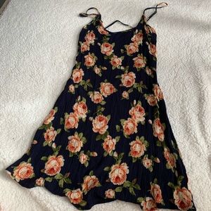 Forever 21 navy blue flower dress